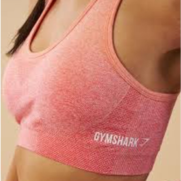 GymShark Pink Coral Ombre Seamless Set - Picture 6 of 7